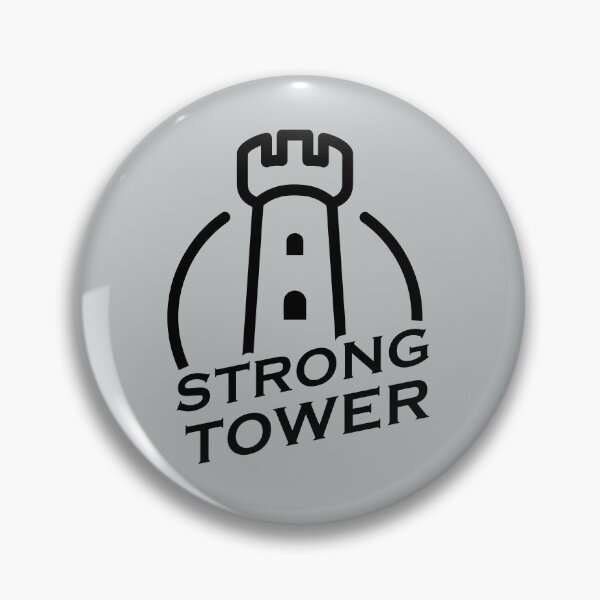 Item preview, Strong Tower - A christian Design in solid color designed and sold by berea.cl.