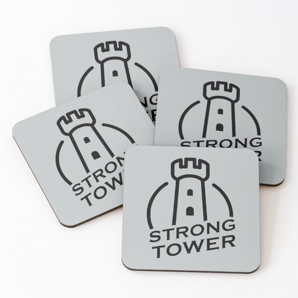 Item preview, Strong Tower - A christian Design in solid color designed and sold by berea.cl.
