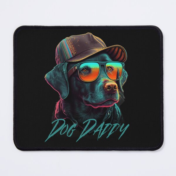 Item preview, dog daddy black dog vintage eighties style dog retro designed and sold by M&D ⭐⭐⭐⭐⭐.