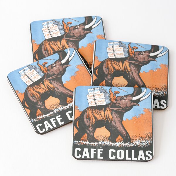 Item preview, Vintage poster - Café Collas Coffee designed and sold by mosfunky.