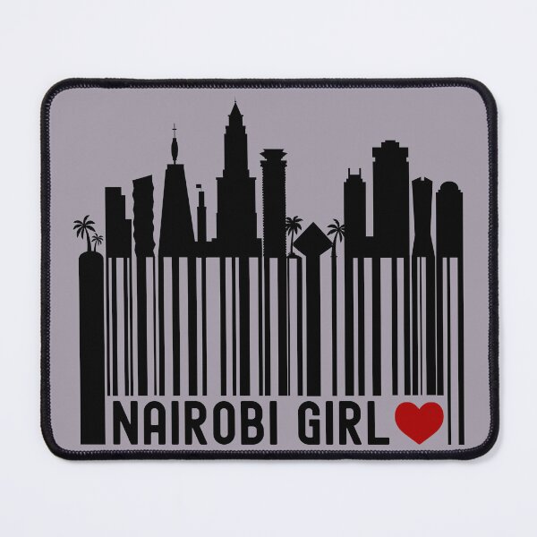 Item preview, Nairobi Girl | Nairobi, Kenya Skyline Barcode - Grey designed and sold by PearlMoonGrapes.