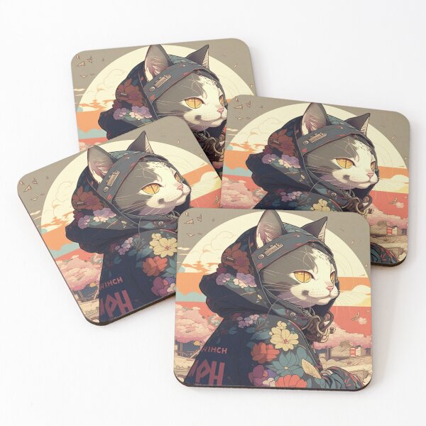 Item preview, Surf's Up Cat, Japanese Cat Art designed and sold by TokyoHustle.