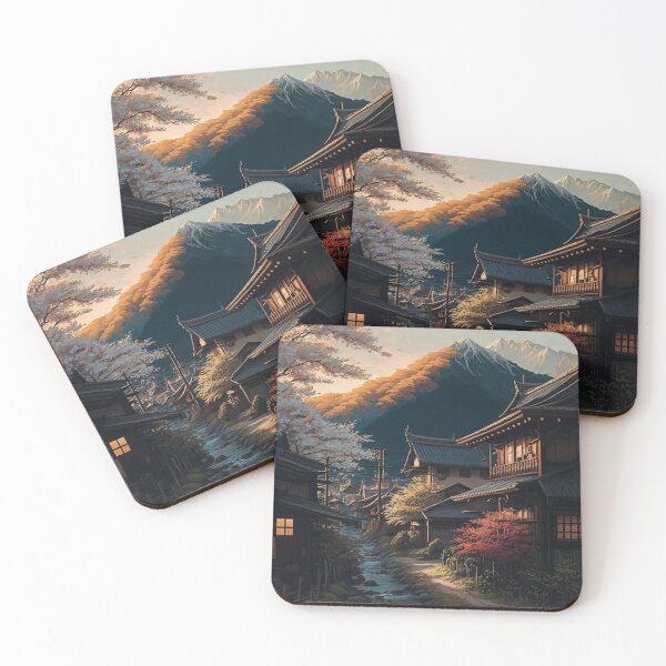 Item preview, Tranquility of the Japanese Riverside Village designed and sold by DiShepherd.