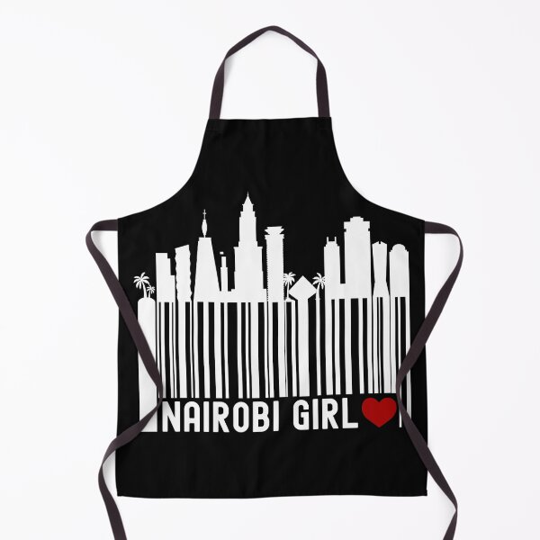 Item preview, Nairobi Girl | Nairobi, Kenya Skyline Barcode - Black designed and sold by PearlMoonGrapes.