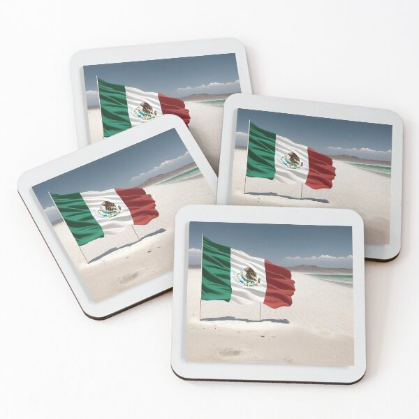 Item preview, Mexican flag on the beach designed and sold by mybestpicture.