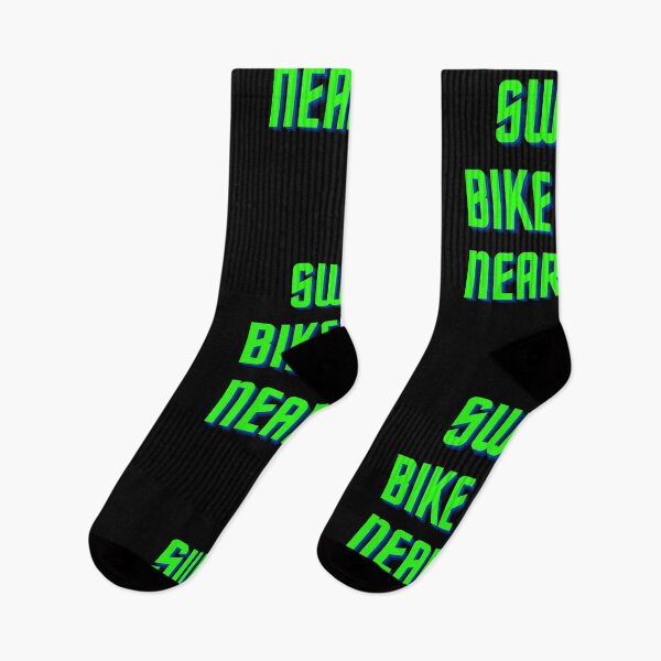 Item preview, Swim Bike Run Near Me Triathlon Green on Black designed and sold by Triathlongram.