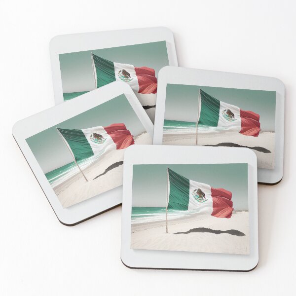 Item preview, Mexican flag on the beach designed and sold by mybestpicture.