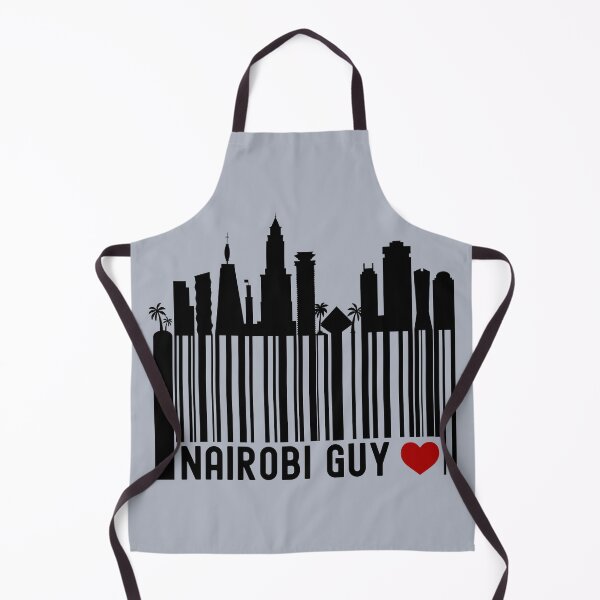 Item preview, Nairobi Guy | Nairobi, Kenya Skyline Barcode - Grey Blue designed and sold by PearlMoonGrapes.