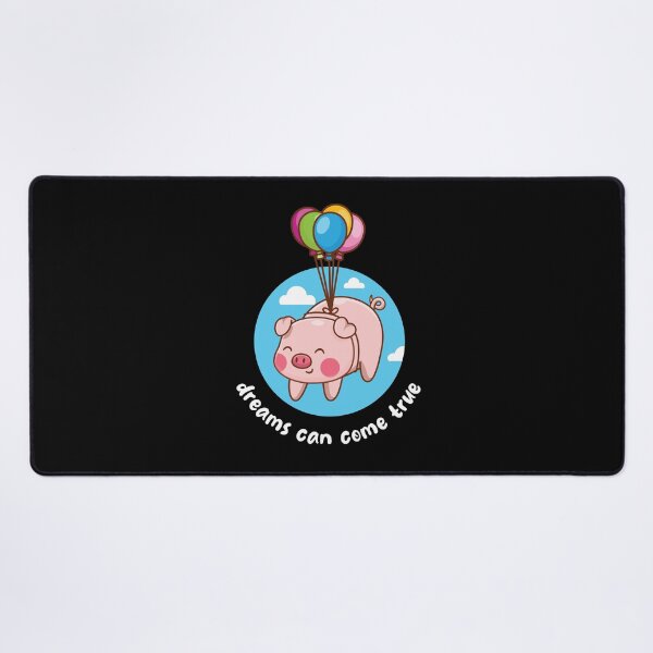 Item preview, Dreams come true flying pig (on dark colors) designed and sold by messy-nessie.
