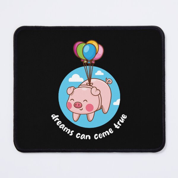 Item preview, Dreams come true flying pig (on dark colors) designed and sold by messy-nessie.