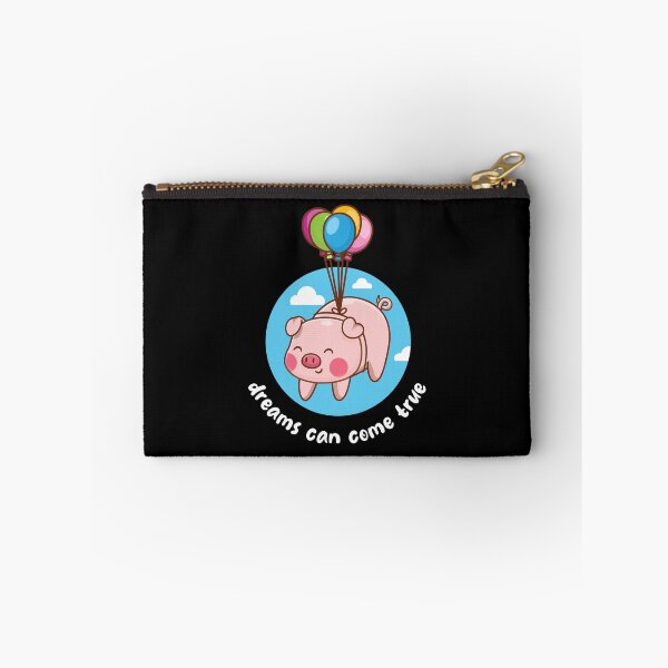 Item preview, Dreams come true flying pig (on dark colors) designed and sold by messy-nessie.