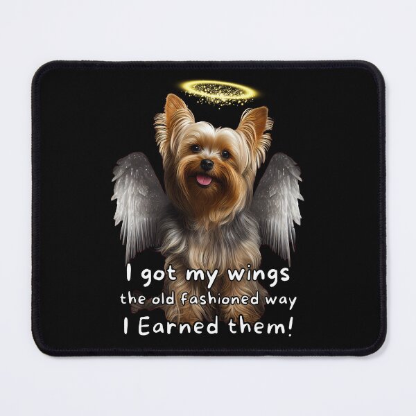 Item preview, Angel dogs - Yorkshire Terrier (Dark coat) designed and sold by SteampunkMoai.