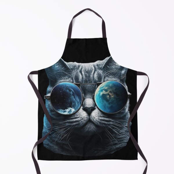 Item preview, Cat With Sunglasses Looking at The Earth designed and sold by Wasef Baker.