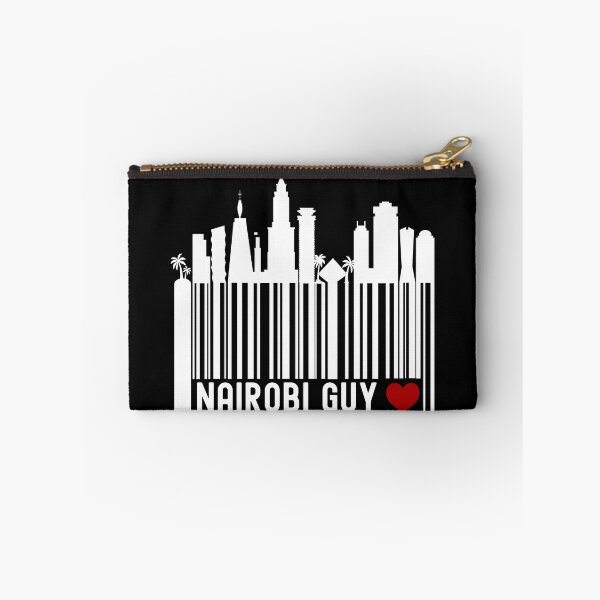 Item preview, Nairobi Guy | Nairobi, Kenya Skyline Barcode - Black designed and sold by PearlMoonGrapes.