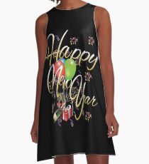 Happy New Year A-Line Dress
