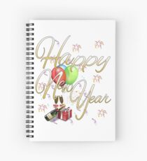 Happy New Year Spiral Notebook