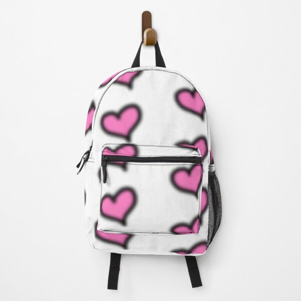 Black Neon Spray Paint Smiley Backpack