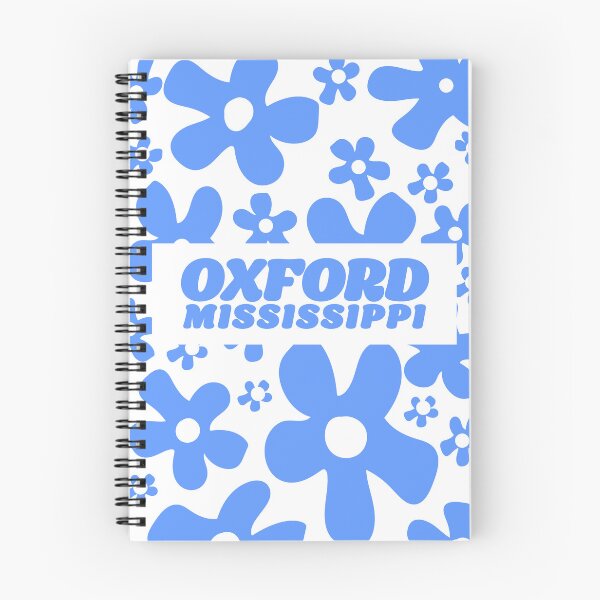 Item preview, Blue Flower Oxford, MS Notebook designed and sold by RushhDesign.
