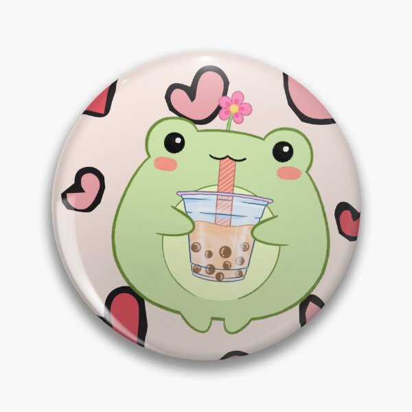 Item preview, Kawaii Boba Frog designed and sold by BirdandPoppy.