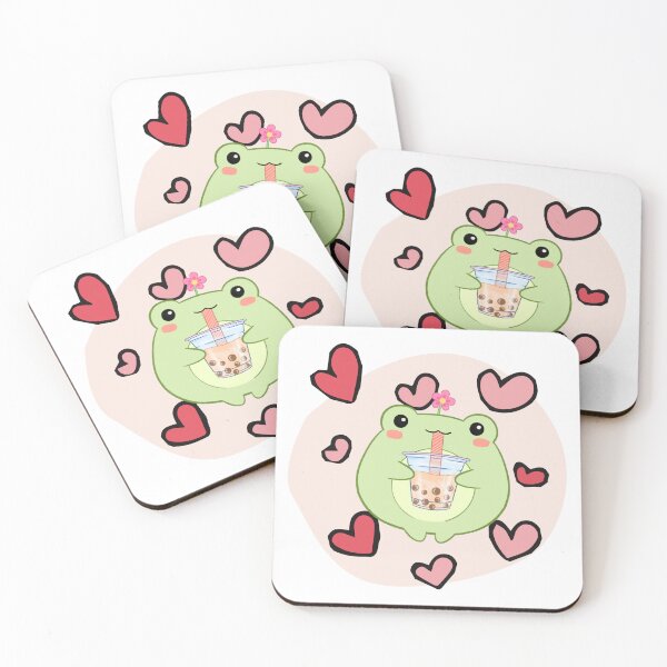 Item preview, Kawaii Boba Frog designed and sold by BirdandPoppy.