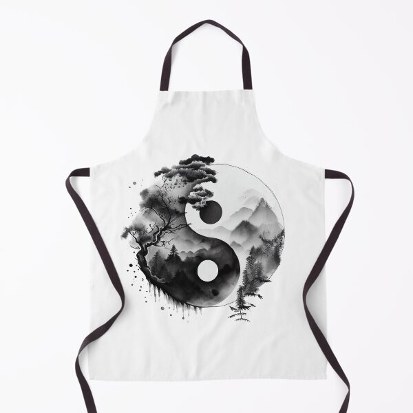 Item preview, Arte abstracto de la acuarela de Yin Yang, impresiones espirituales orientales de YinYang designed and sold by SharpDream.
