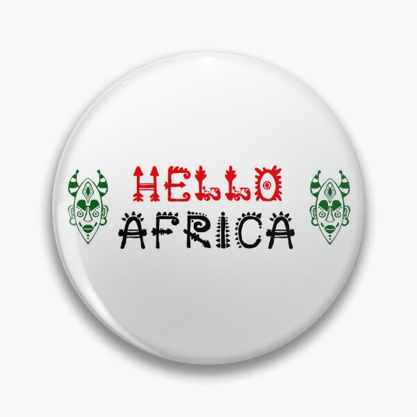 Item preview, Hello Africa; designed and sold by StickerApe.