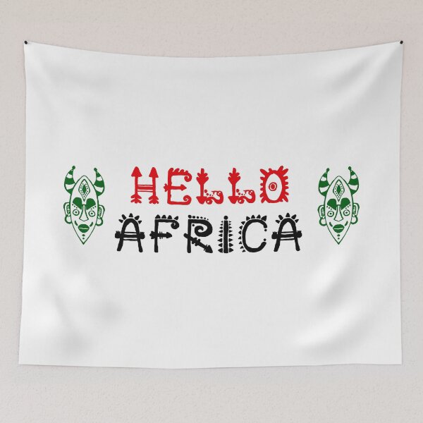 Item preview, Hello Africa; designed and sold by StickerApe.