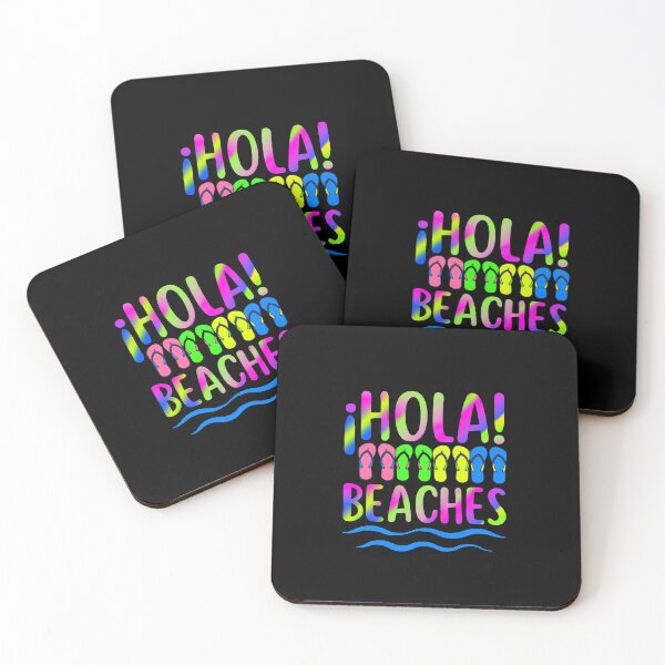 Item preview, HOLA BEACHES - Funny Beach Vacation, Rainbow Travel designed and sold by Sun Sand & Sea Art.
