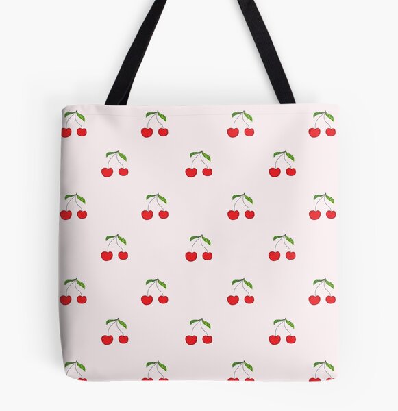 Coquette Tote Bag, Coquette Room Decor, Coquette Bag, Cherry, Floral Tote  Bag, Shoulder Bags, Garden Bag,reusable Bag,gift for Her,girls Bag 