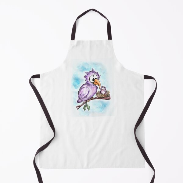 Item preview, Mama bird with child watercolor fine art designed and sold by janianna.