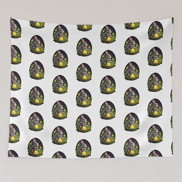 Item preview, Happy easter bunny rabbit face funny easter day women girls designed and sold by BobilandStore.