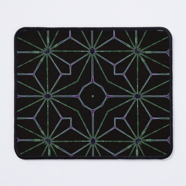 Item preview, Green Geometric Abstract Herbal Purple Black designed and sold by kattakitty.