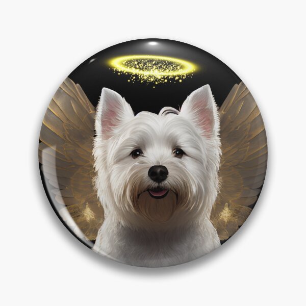 Item preview, Angel dogs - Westie designed and sold by SteampunkMoai.