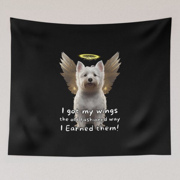 Item preview, Angel dogs - Westie designed and sold by SteampunkMoai.