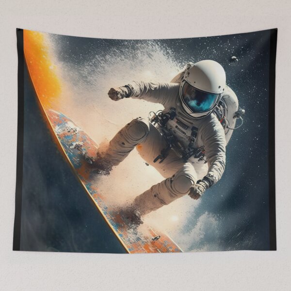 Item preview, Galactic Glider riding the waves of the universe designed and sold by Brushpalette888.