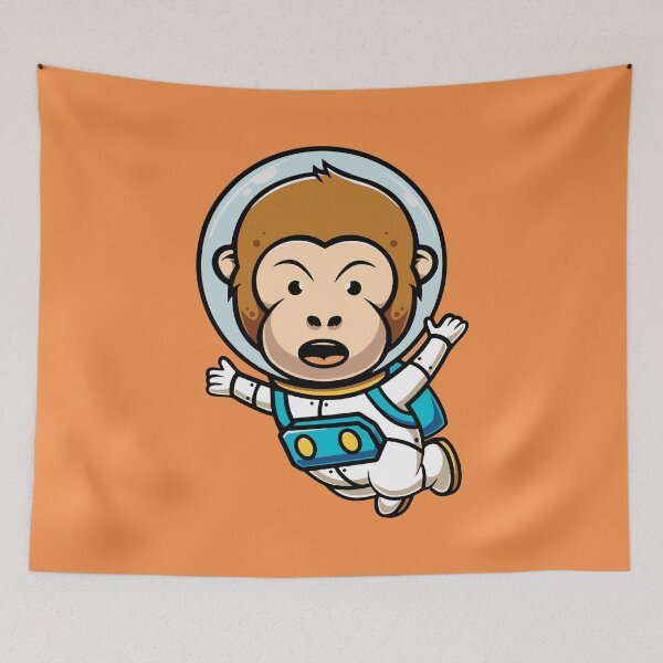 Item preview, Cute Monkey Space Explorer designed and sold by cubbone.