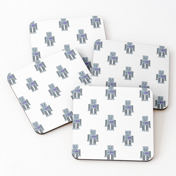 Item preview, Robots - White designed and sold by Ashleigh Bell.