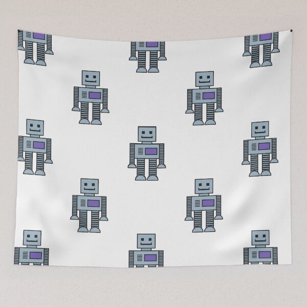 Item preview, Robots - White designed and sold by Ashleigh Bell.