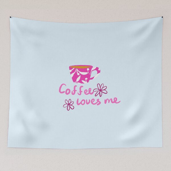 Item preview, Coffee loves me designed and sold by pinkyfish1010.