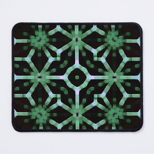 Item preview, Fondo oscuro púrpura herbario abstracto geométrico verde hierba designed and sold by kattakitty.