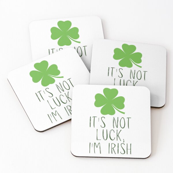 Item preview, clover "It's Not Luck I'm Irish" designed and sold by BirdandPoppy.