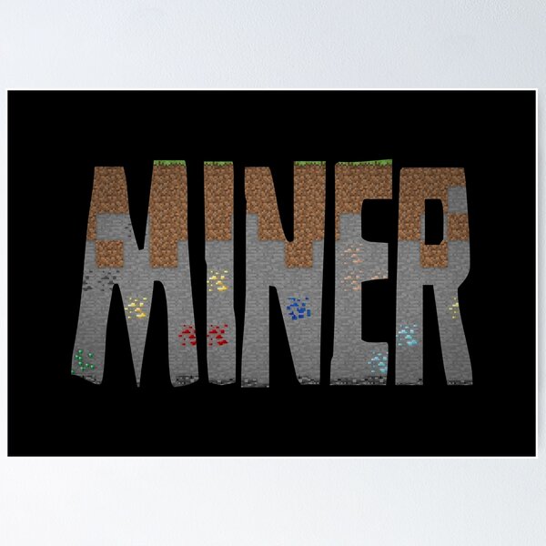 Create a poster in minecraft block style with the word minecraft