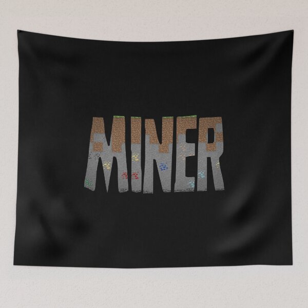 Item preview, Underground MINER Cross-Section (on Black) designed and sold by epinkb.