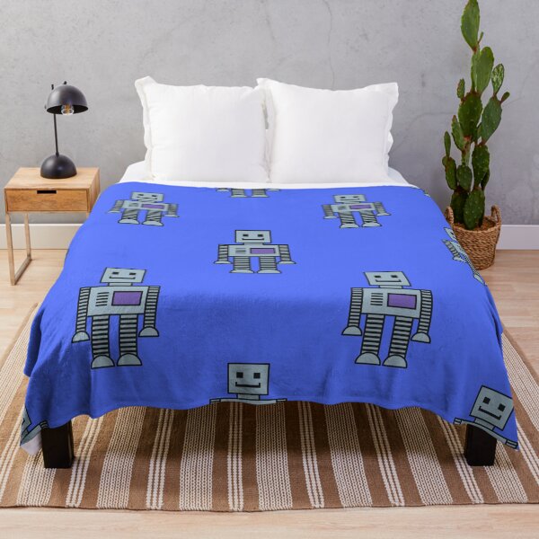 Item preview, Robots - Blue designed and sold by Ashleigh Bell.