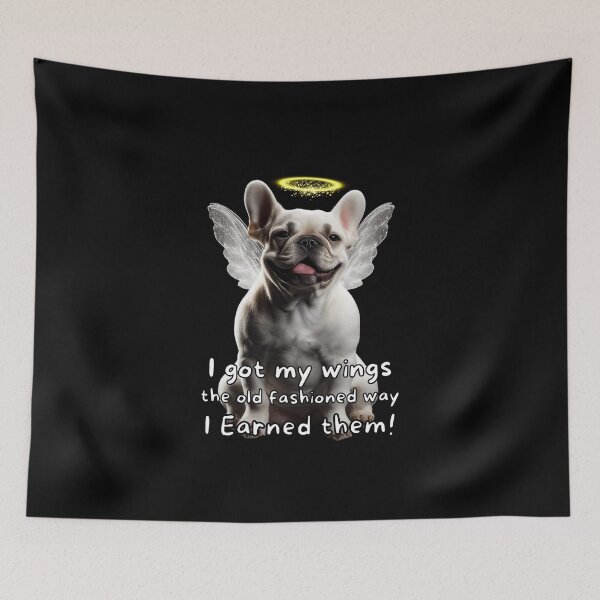 Item preview, Angel dogs - French Bulldog designed and sold by SteampunkMoai.