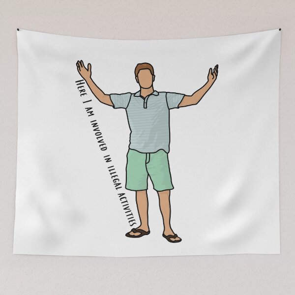 Item preview, Here I Am Involved In Illegal Activities designed and sold by beckahbrooks.