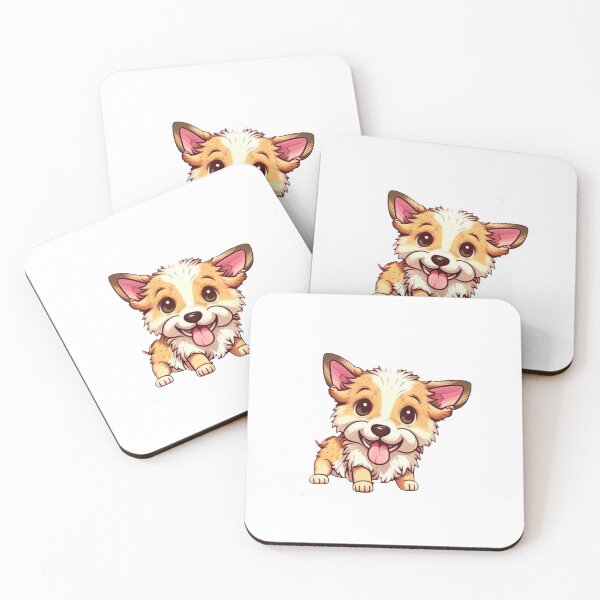 Item preview, Cute Kawaii Dog Illustrations designed and sold by yumeokoete.