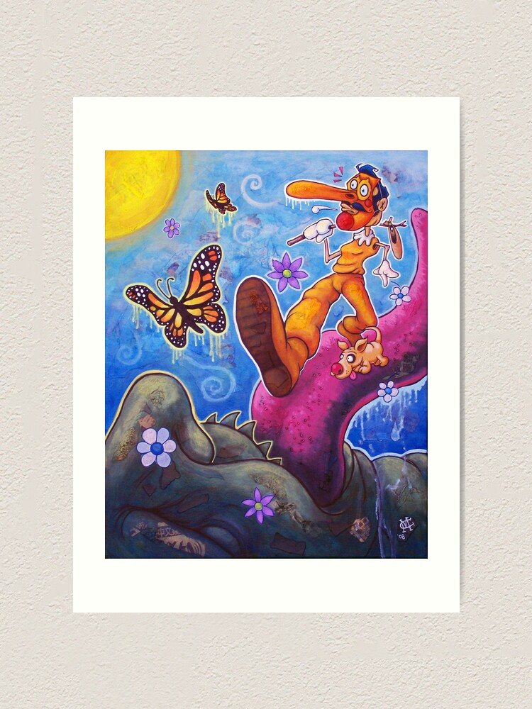Alternate view of The Truckin' Fool Art Print