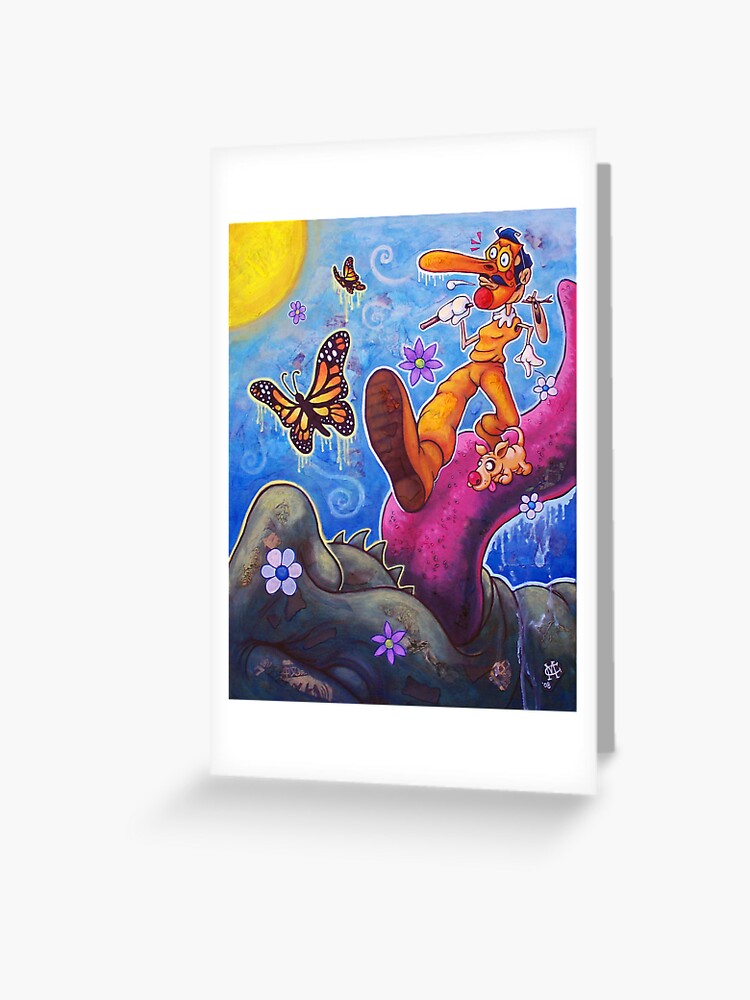 Thumbnail 1 of 2, Greeting Card, The Truckin' Fool designed and sold by Craig Medeiros.