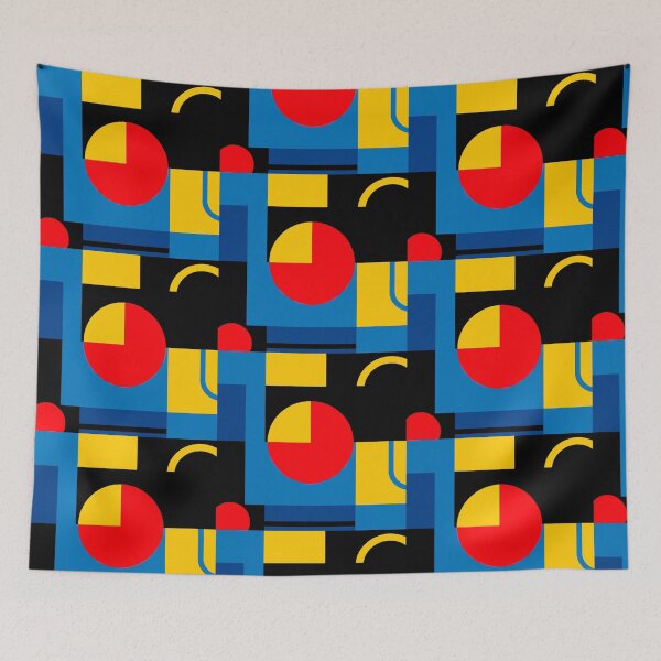 Item preview, Bauhaus geometrical abstract art work  designed and sold by Thecolourwheel.